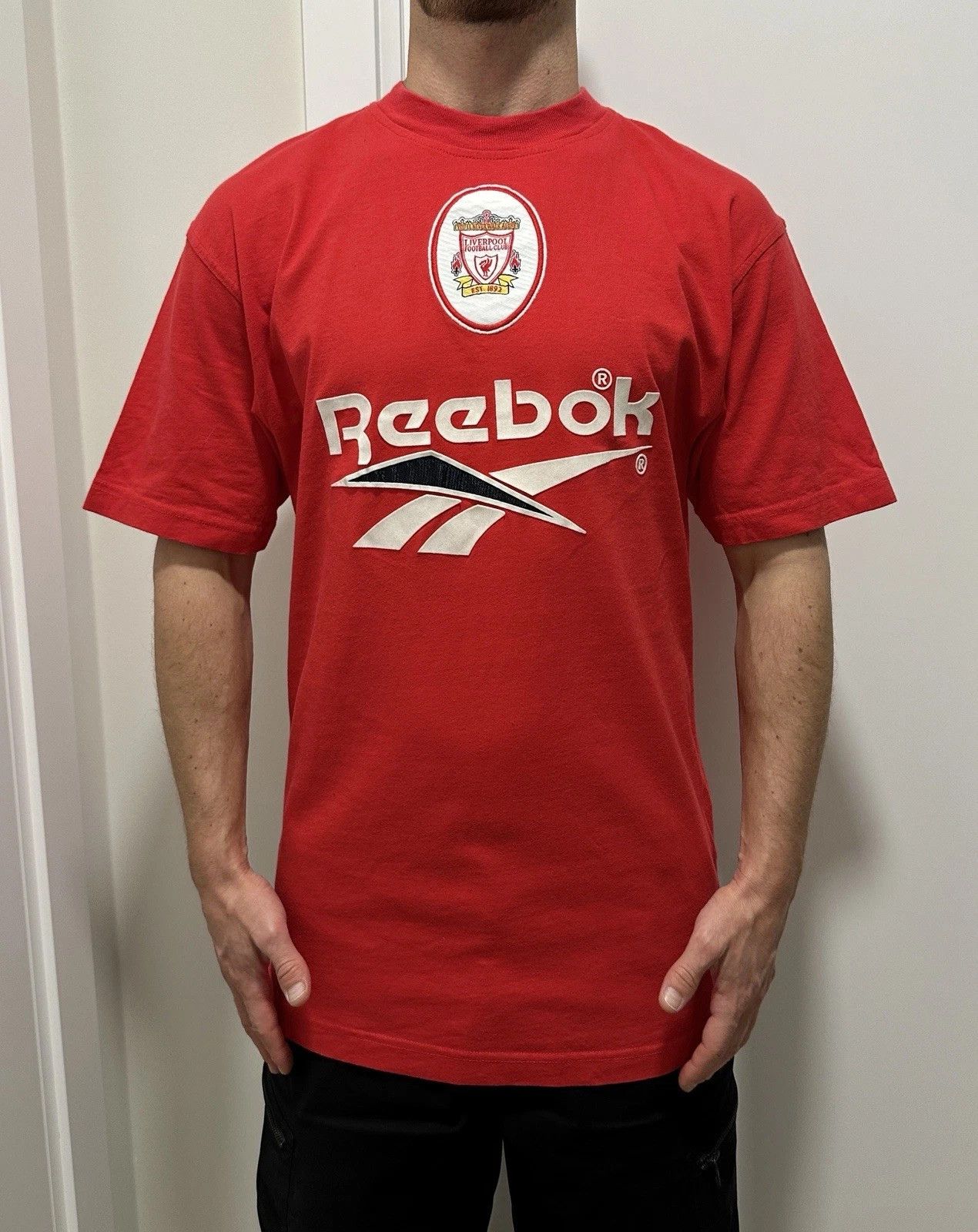 Reebok Vintage 1990s Liverpool Training T-Shirt Mens Reebok Soccer Size US M / EU 48-50 / 2 - 1 Thumbnail