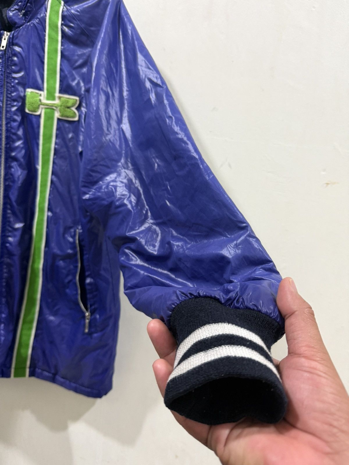 Japanese Brand VTG KAWASAKI Light Puffer Racing Jacket Size US XL / EU 56 / 4 - 4 Thumbnail