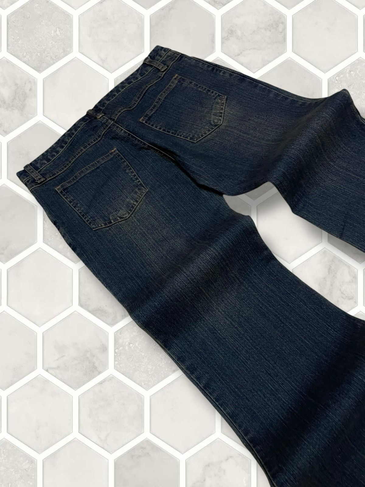 Hysteric Glamour Vintage 1990s Japan Designer Joueraux Echecs Flared Denim Size US 29 - 14 Thumbnail