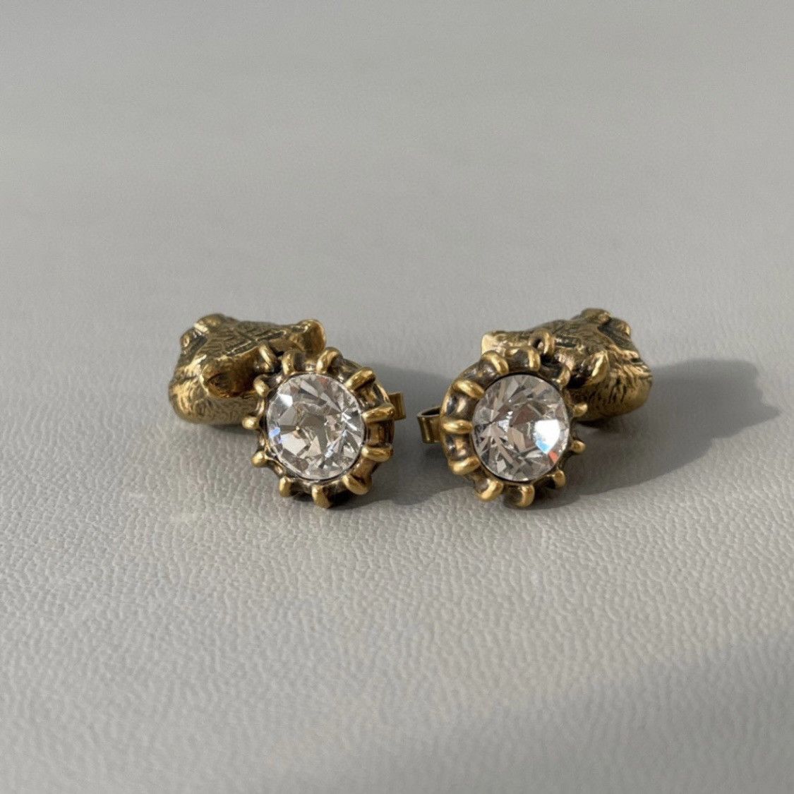 Gucci Tiger head crystal earrings Size ONE SIZE - 7 Thumbnail