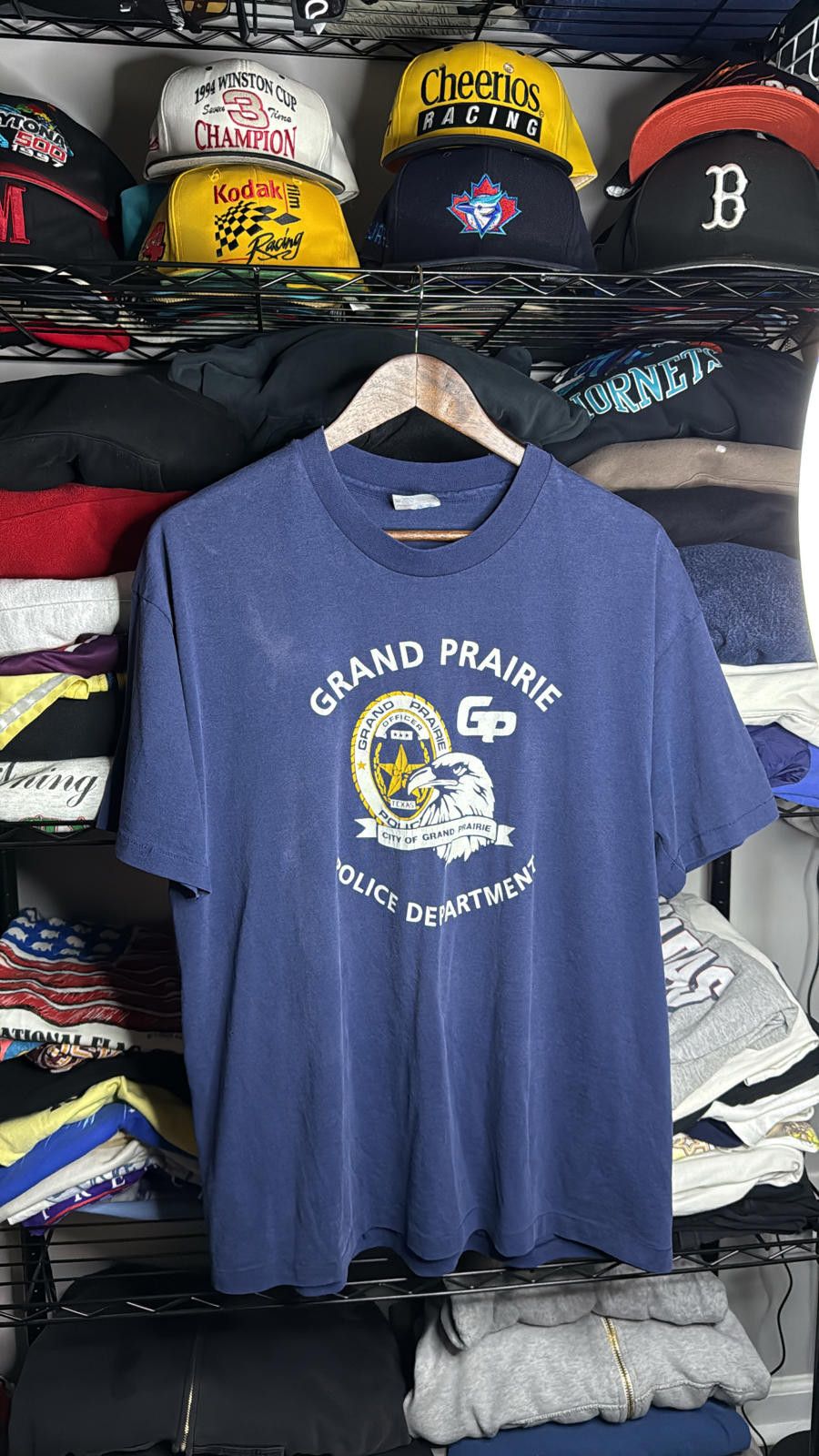 Hanes Vintage Single Stitch Grand Prairie Police T-Shirt Size US XL / EU 56 / 4 - 1 Thumbnail