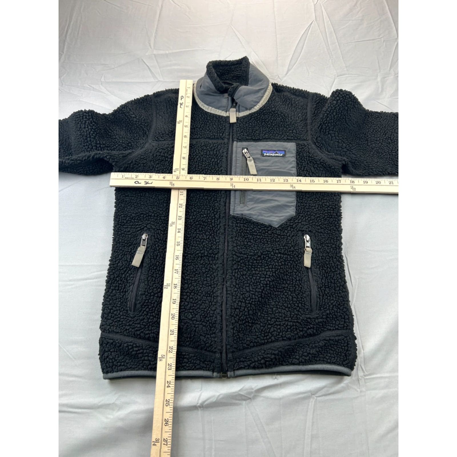 Patagonia Patagonia Jacket XXS Men's Retro Full Zip Fleece Black Stand-Up Collar Pocket Size US XXS / EU 40 - 2 Thumbnail