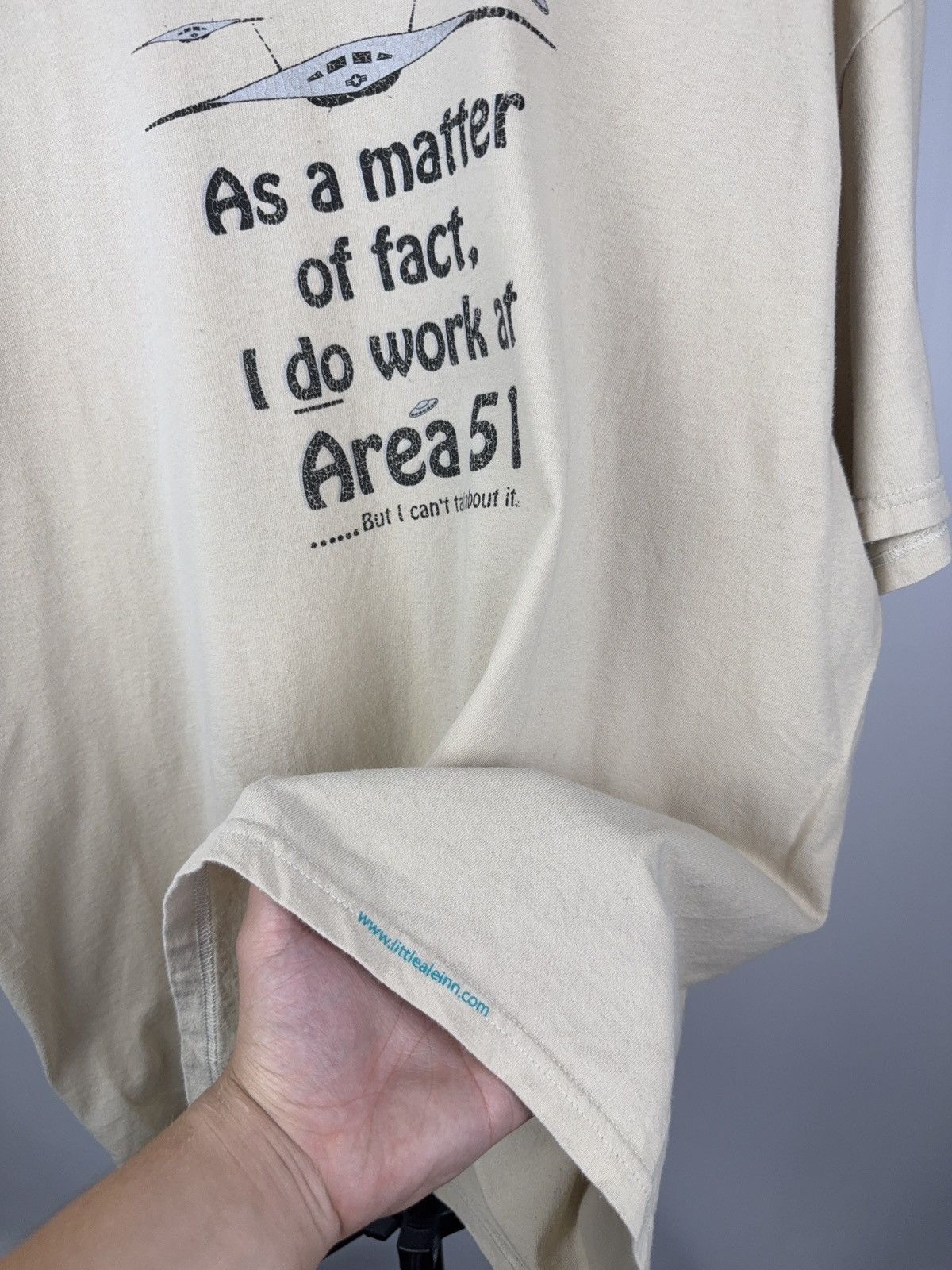 Vintage Vintage 90s Humor Area 51 Military Army B2 Tee Shirt Size US XXL / EU 58 / 5 - 4 Thumbnail