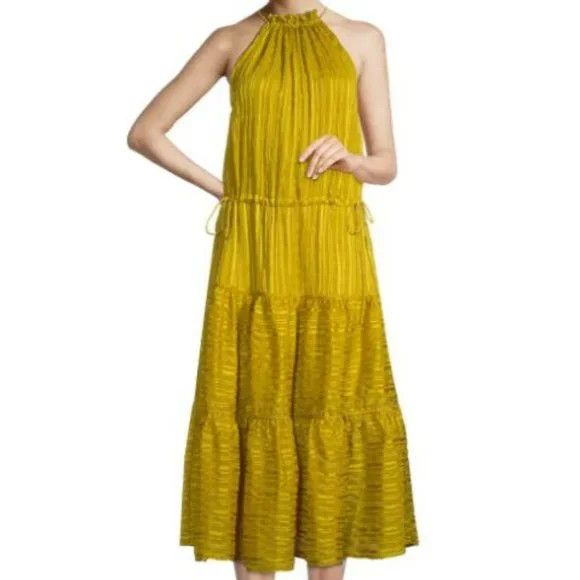 Ted Baker Ted Baker Eymilia Tiered Drawstring Midi-Dress Size L / US 10 / IT 46 - 10 Thumbnail