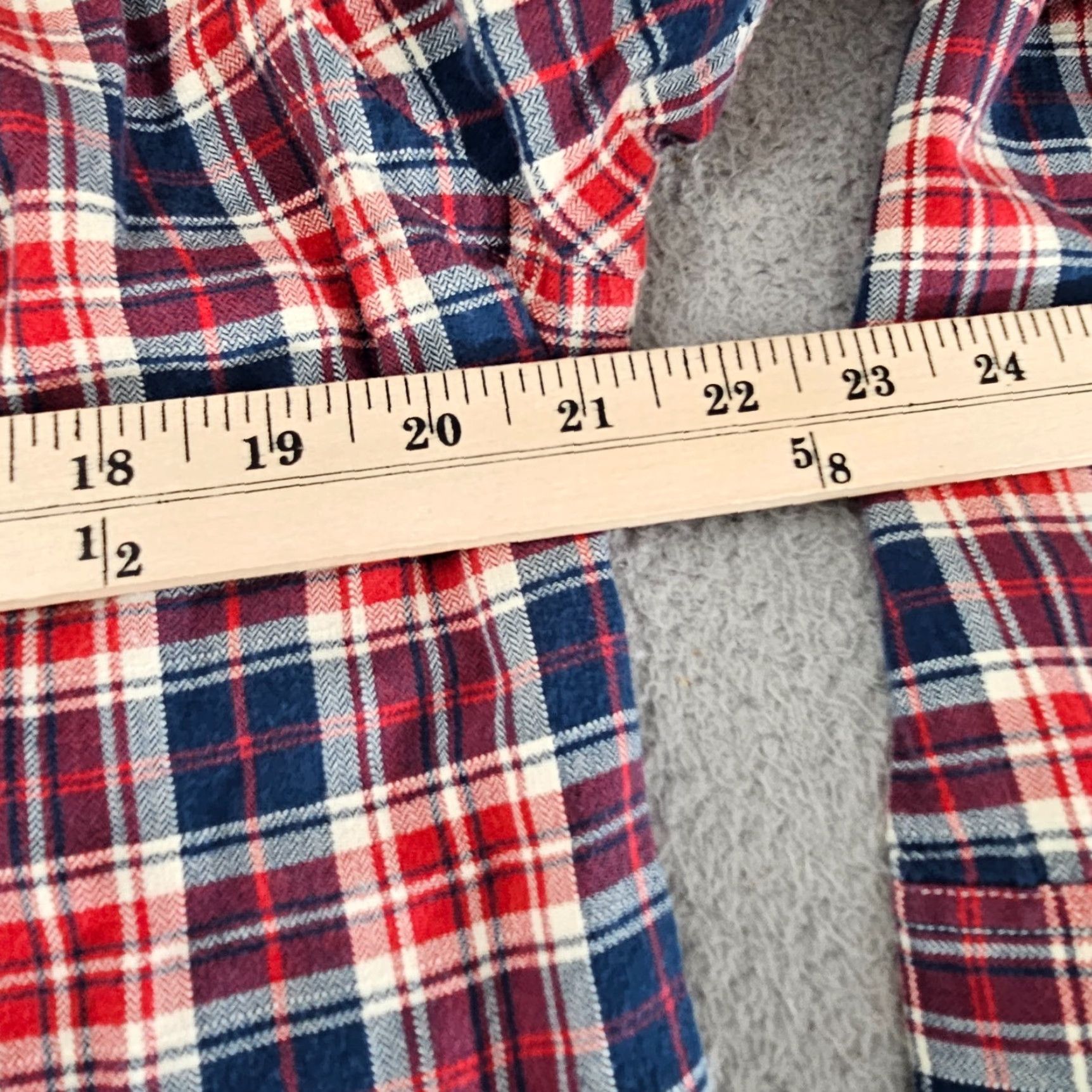 H&M H&M Shirt Mens Size Medium Red Plaid Knit Button Up Long Sleeve Casual Preppy Shirt Size US M / EU 48-50 / 2 - 7 Thumbnail