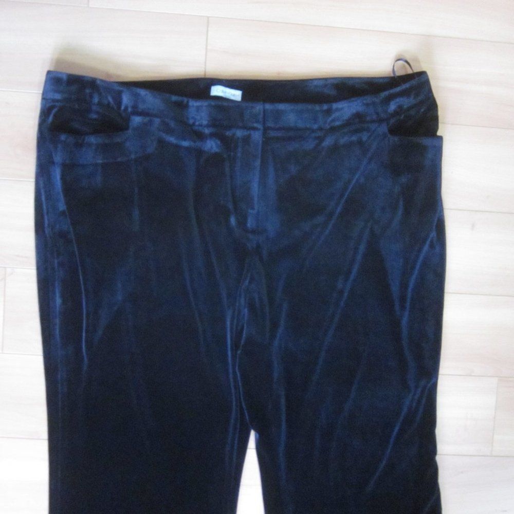 Calvin Klein Calvin Klein Woman Black Velvet Pants Size 24 W New with T Size 42" / US 20 - 9 Thumbnail