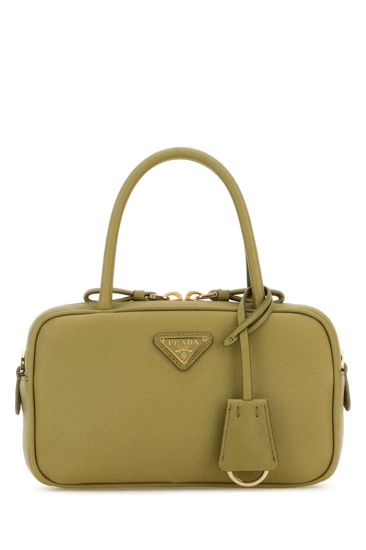 Prada Sage Green Leather Handbag Size ONE SIZE - 1 Thumbnail