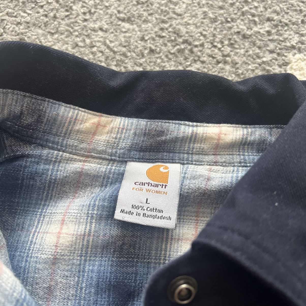 Carhartt × Vintage carhartt for women blue button up work shirt Size L / US 10 / IT 46 - 3 Thumbnail