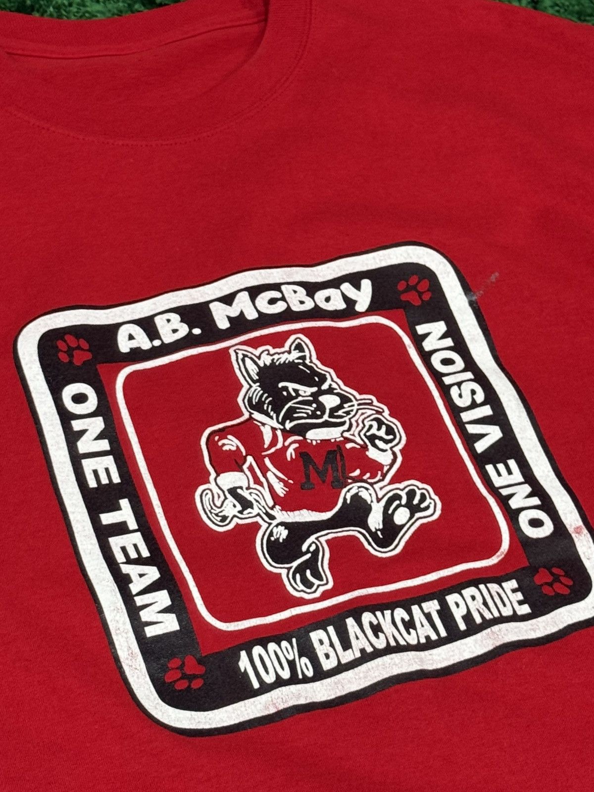Vintage Vintage Blackcat Pride A.B. McBay Cat Panther Tee Large Red Size US L / EU 52-54 / 3 - 3 Thumbnail