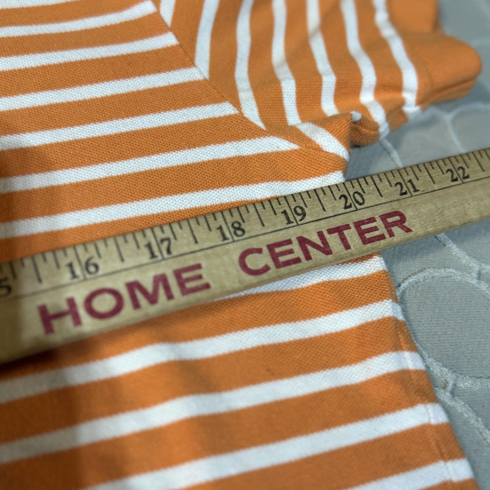 Polo Ralph Lauren Polo Ralph Lauren Polo Shirt Mens M Striped Short Sleeve Orange White Casual Top Size US M / EU 48-50 / 2 - 4 Thumbnail