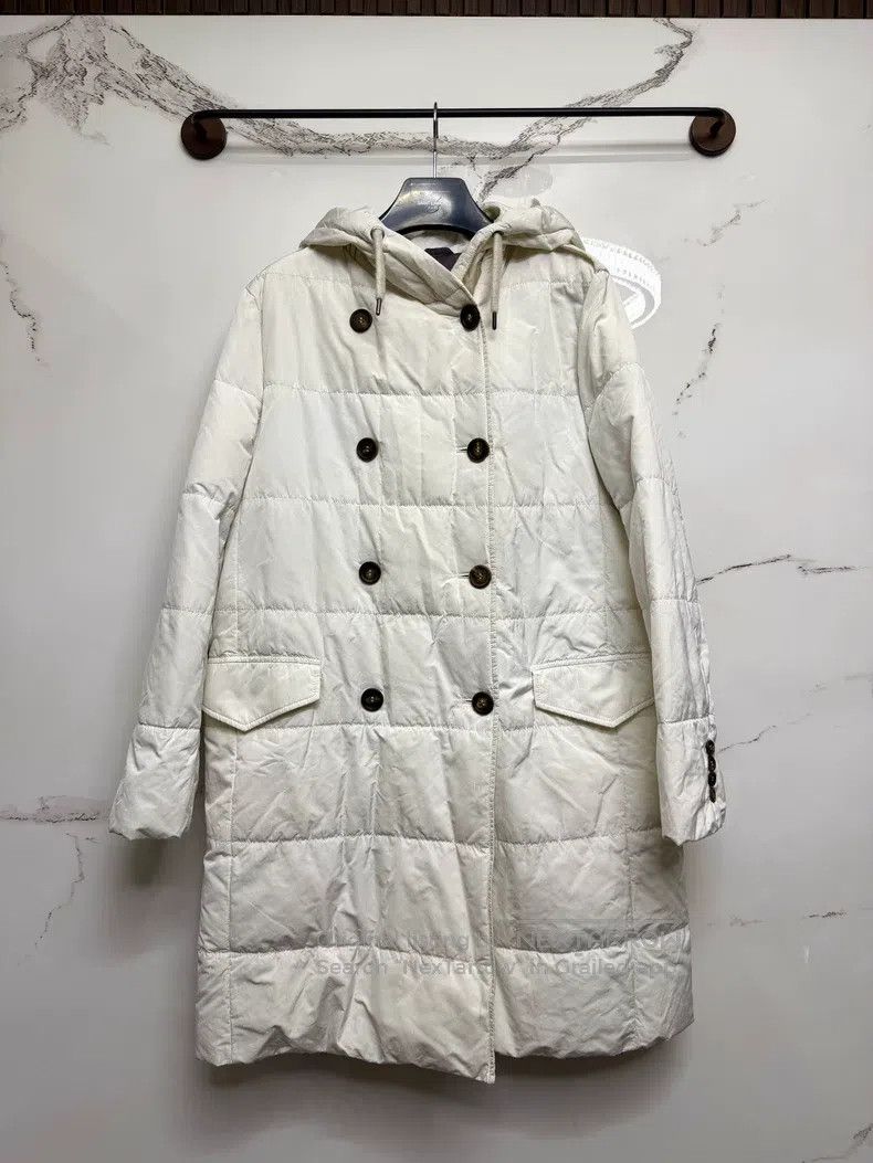 Brunello Cucinelli Brunello Cucinelli Hooded chain down jacket Size M / US 6-8 / IT 42-44 - 1 Thumbnail
