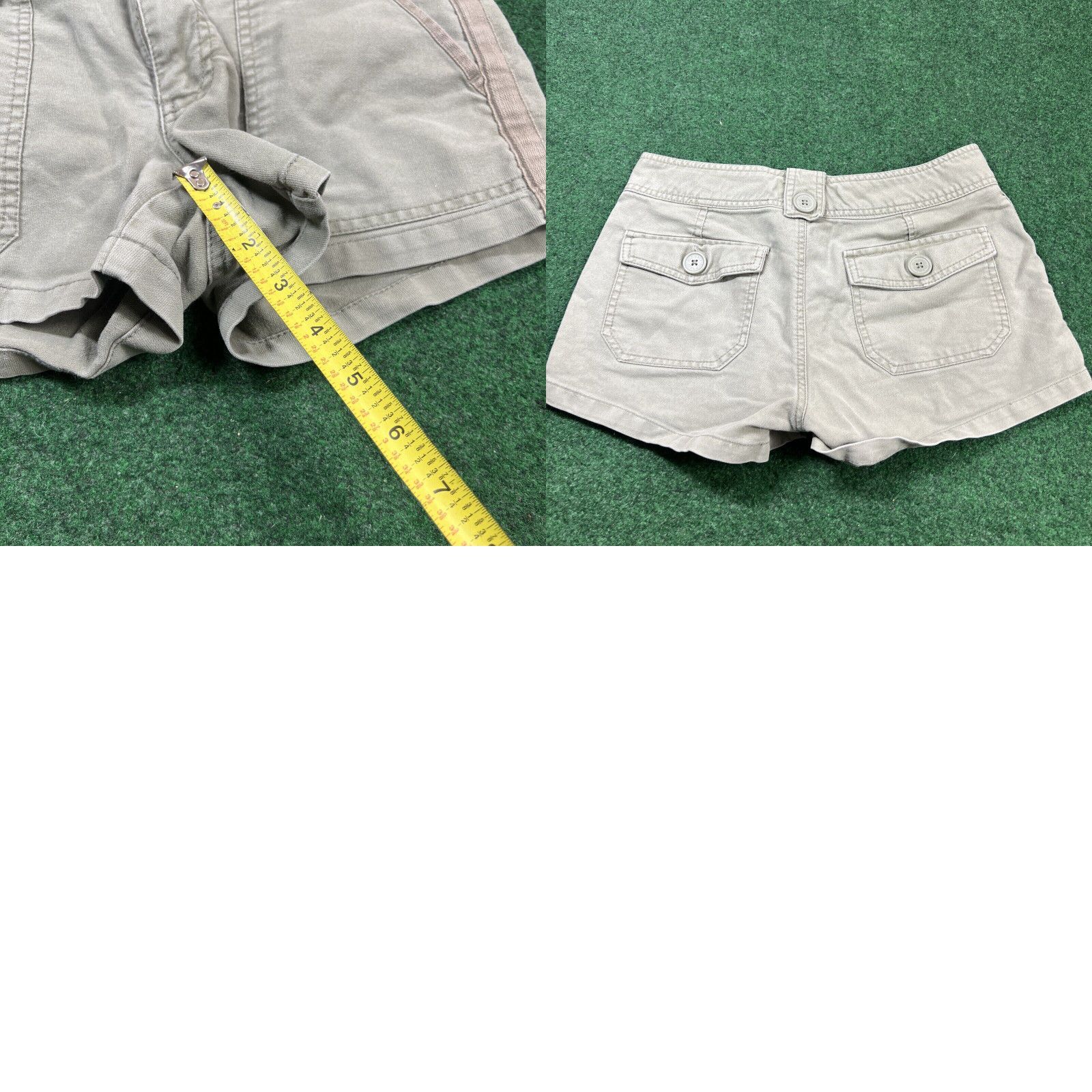 Old Navy Old Navy Womens Shorts Army Green Ultra Low Waist 3 Inch Inseam Casual Sz 6(29) Size 28" / US 6 / IT 42 - 8 Thumbnail