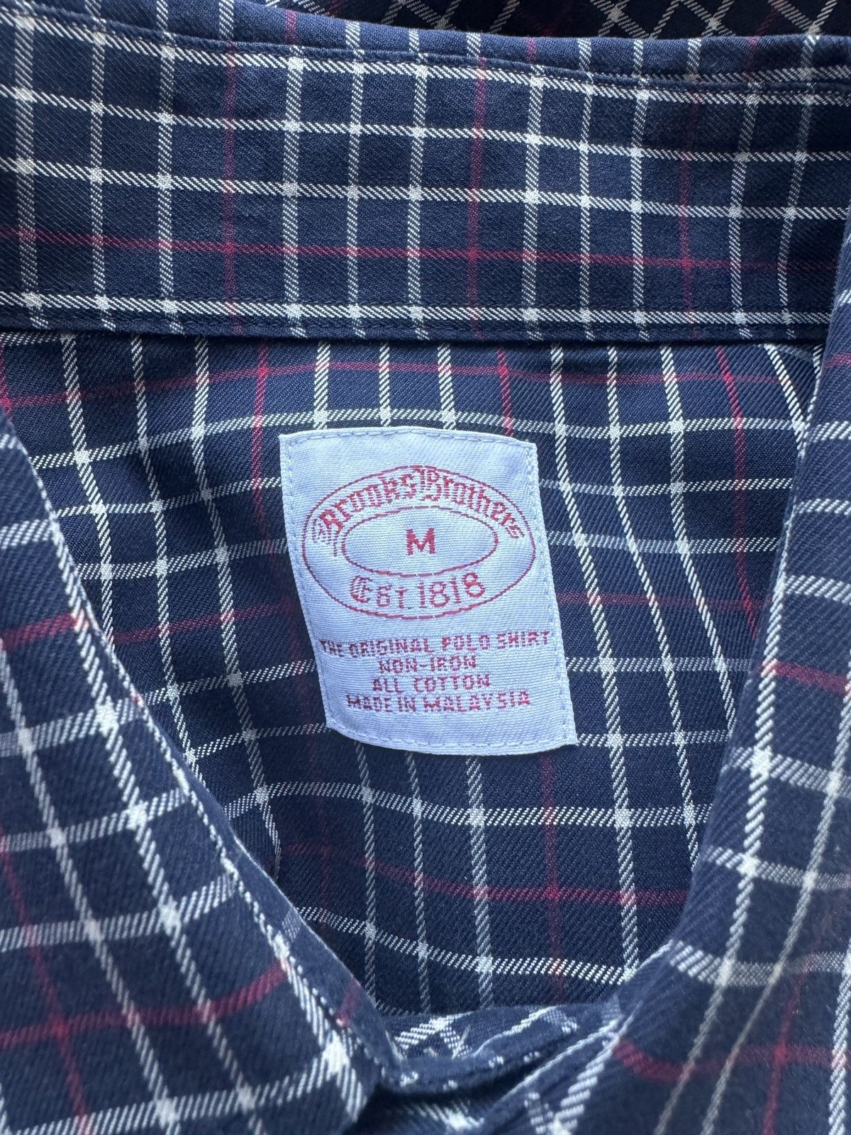 Brooks Brothers × Vintage Tartan Dress Shirt Size US M / EU 48-50 / 2 - 6 Thumbnail