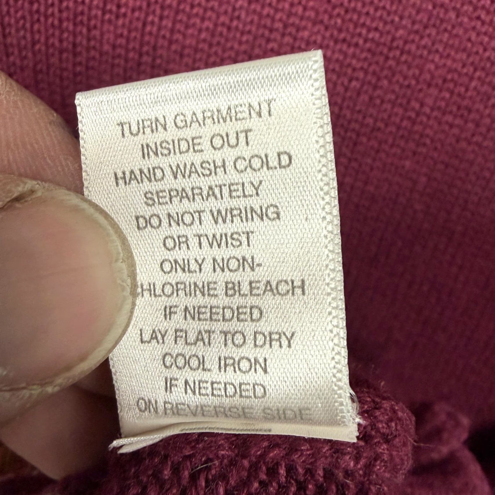 Vintage VTG Christopher & Banks Cardigan Womens XL Burgundy 90s Autumn Leaf Embroidered Knit Sweater V-Neck Casual L/S Size XL / US 12-14 / IT 48-50 - 7 Thumbnail