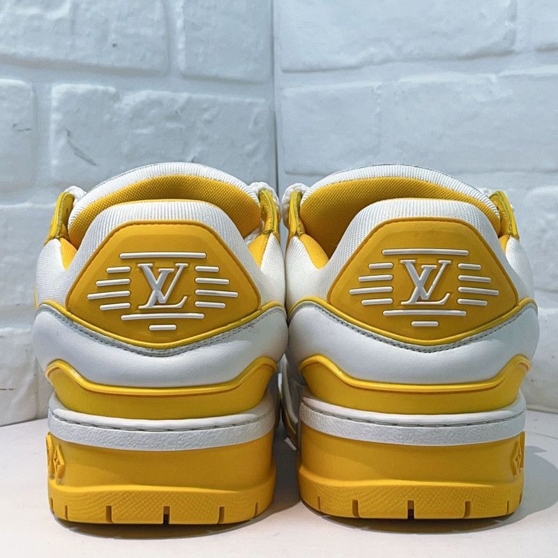 Louis Vuitton Louis Vuitton Trainer Maxi Sneakers in White and Yellow -25 Size US 8 / EU 41 - 4 Thumbnail