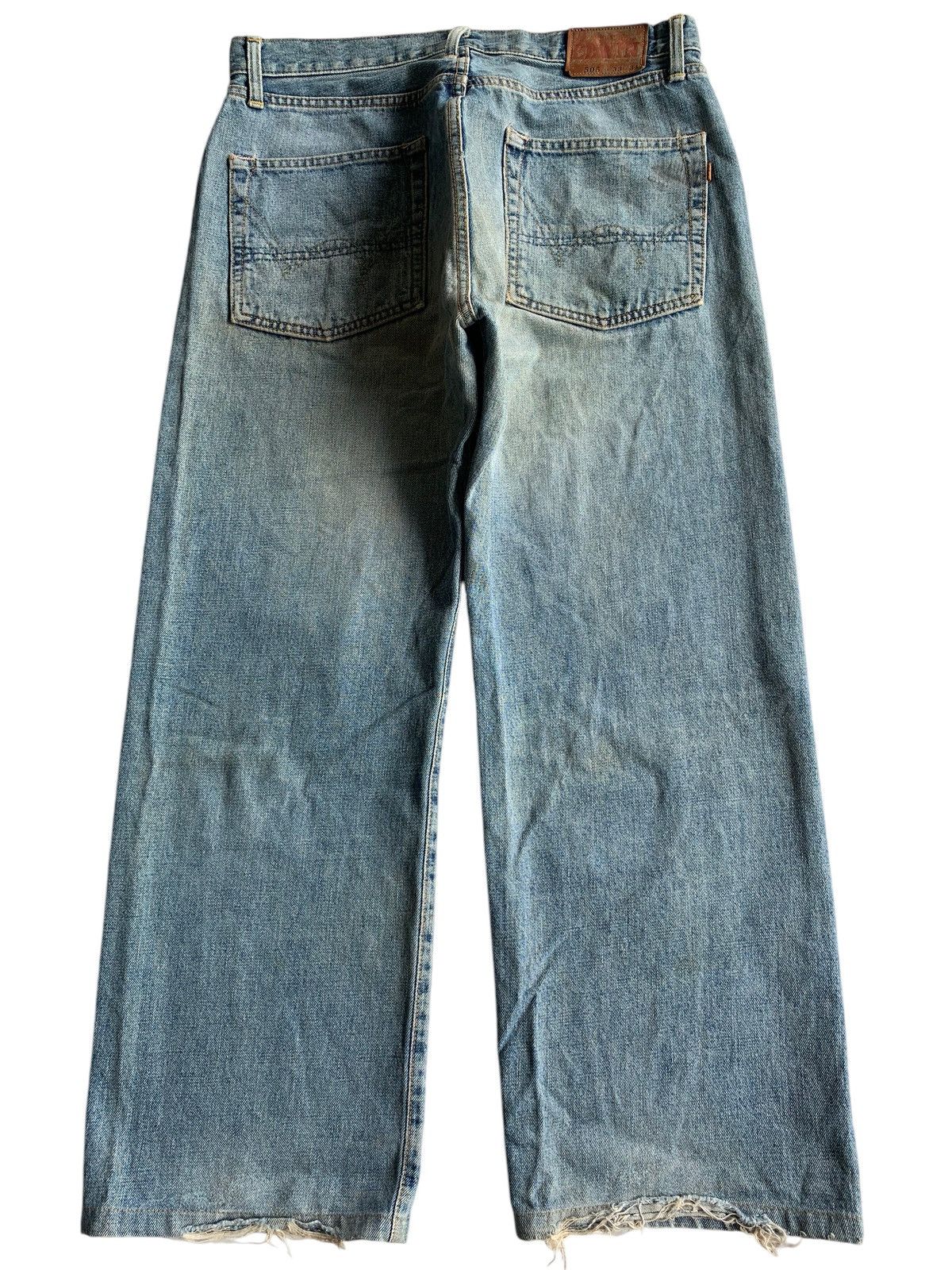 Kapital VINTAGE EDWIN 505 BAGGY SELVEDGE FADED DISTRESSED DENIM Size US 33 - 2 Thumbnail