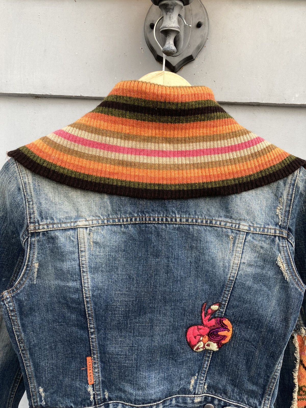 Miss Sixty Miss Sixty 2000’s Italy Denim Distressed Faded Knit Details Size M / US 6-8 / IT 42-44 - 12 Thumbnail