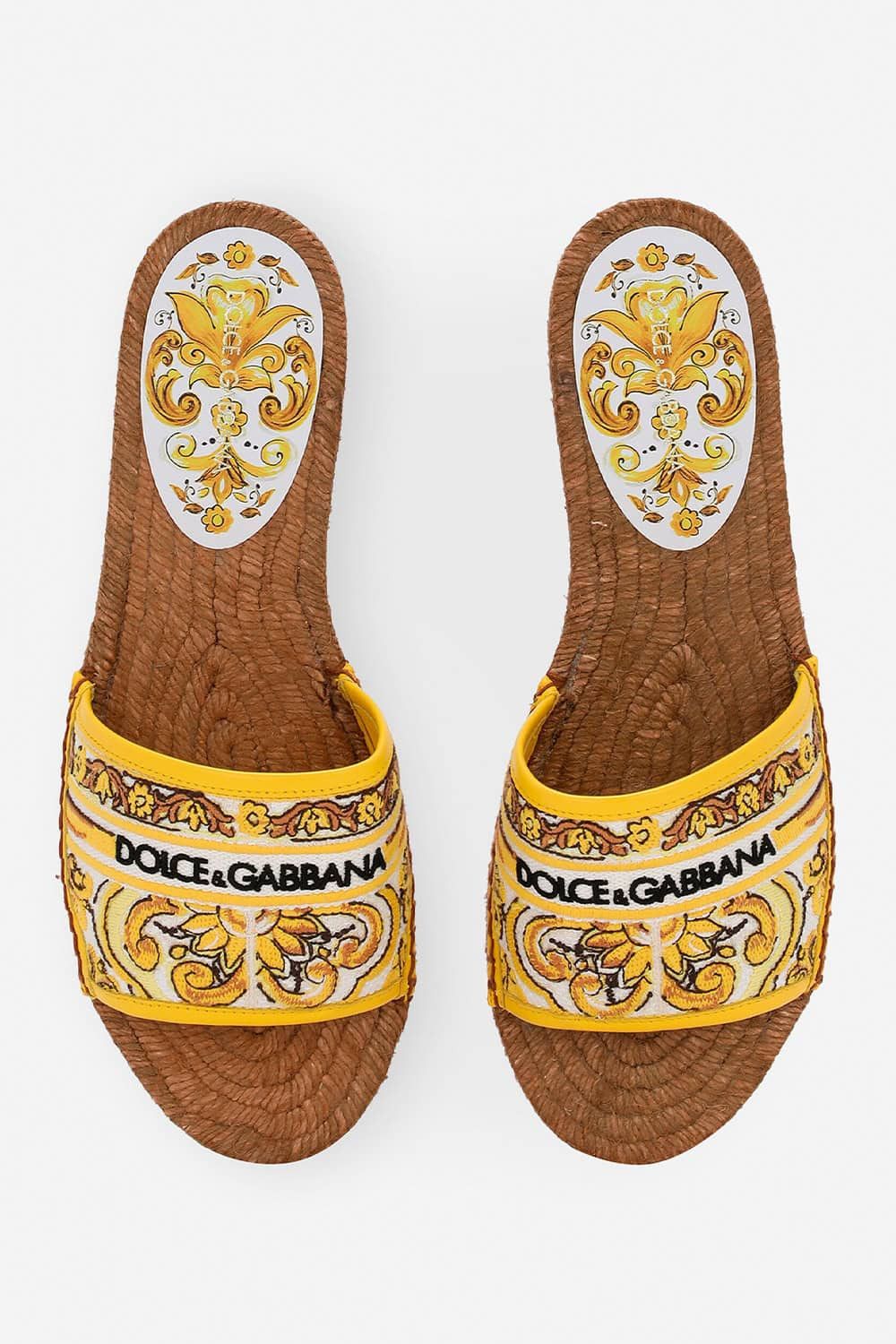 Dolce & Gabbana o1s22i1n1024 Espadrille Slides in Multicolor Size US 6 / IT 36 - 3 Thumbnail