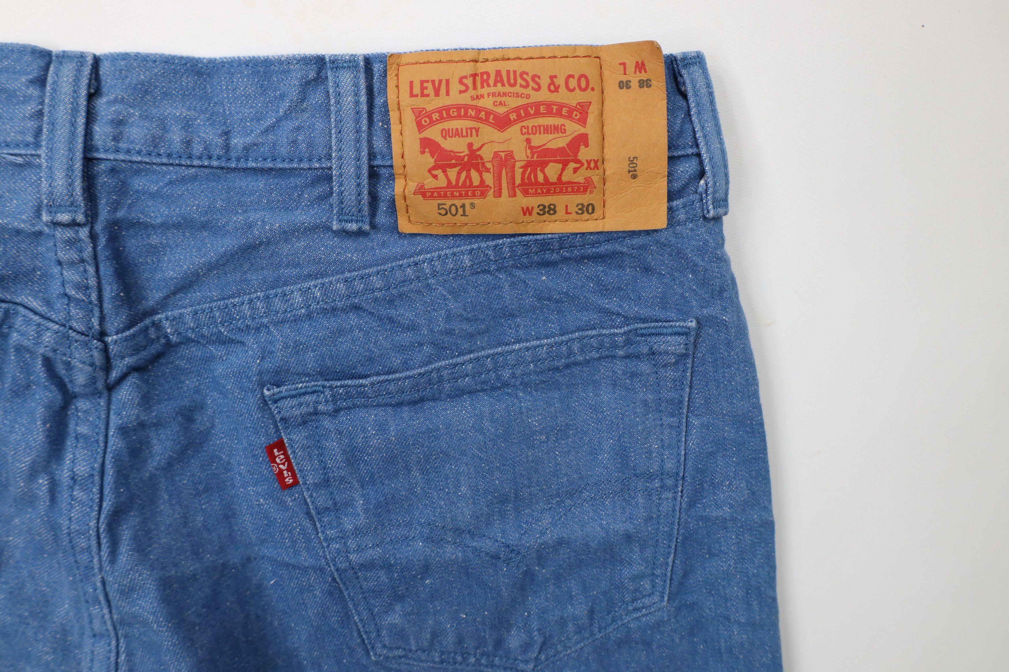 Levi's × Vintage Vintage Y2K Levis 501xx White Oak Cone Denim Original Jeans Size US 36 / EU 52 - 13 Thumbnail