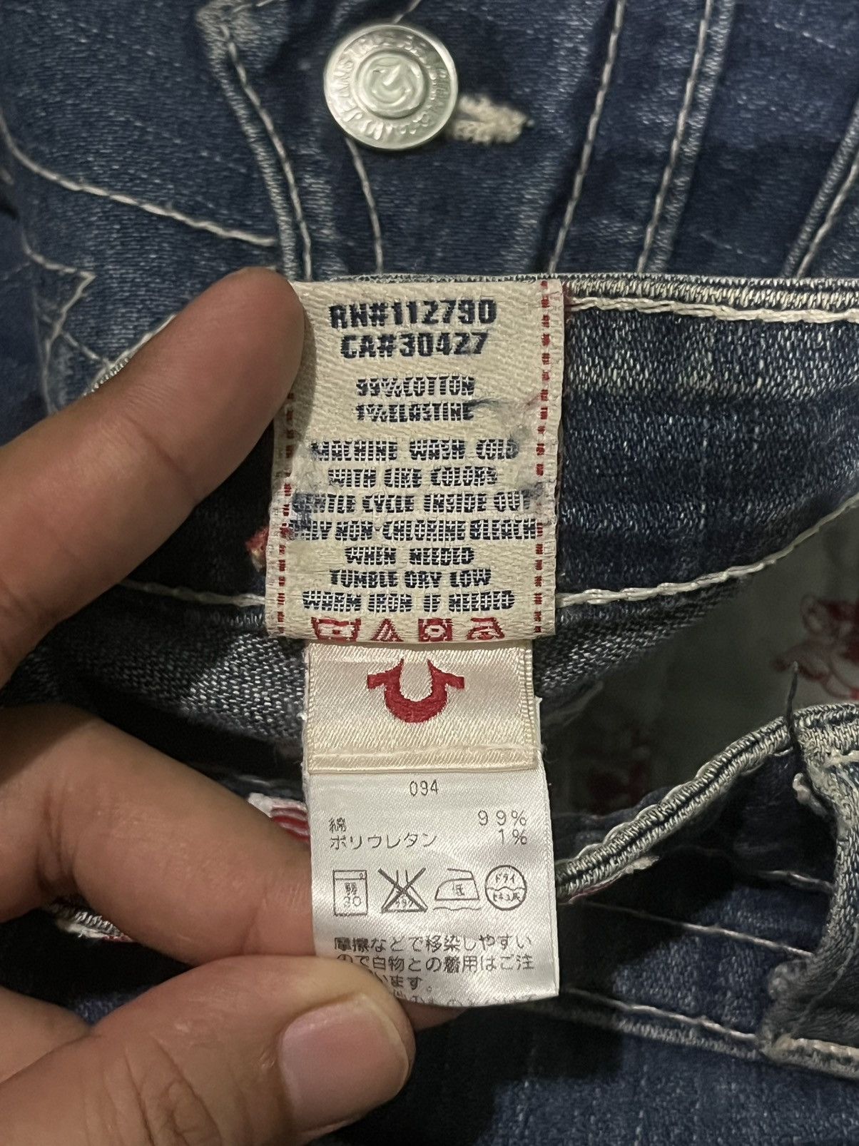 True Religion Vintage True Religion Joey Flare Style Distressed Jeans Size 27" / US 4 / IT 40 - 13 Thumbnail