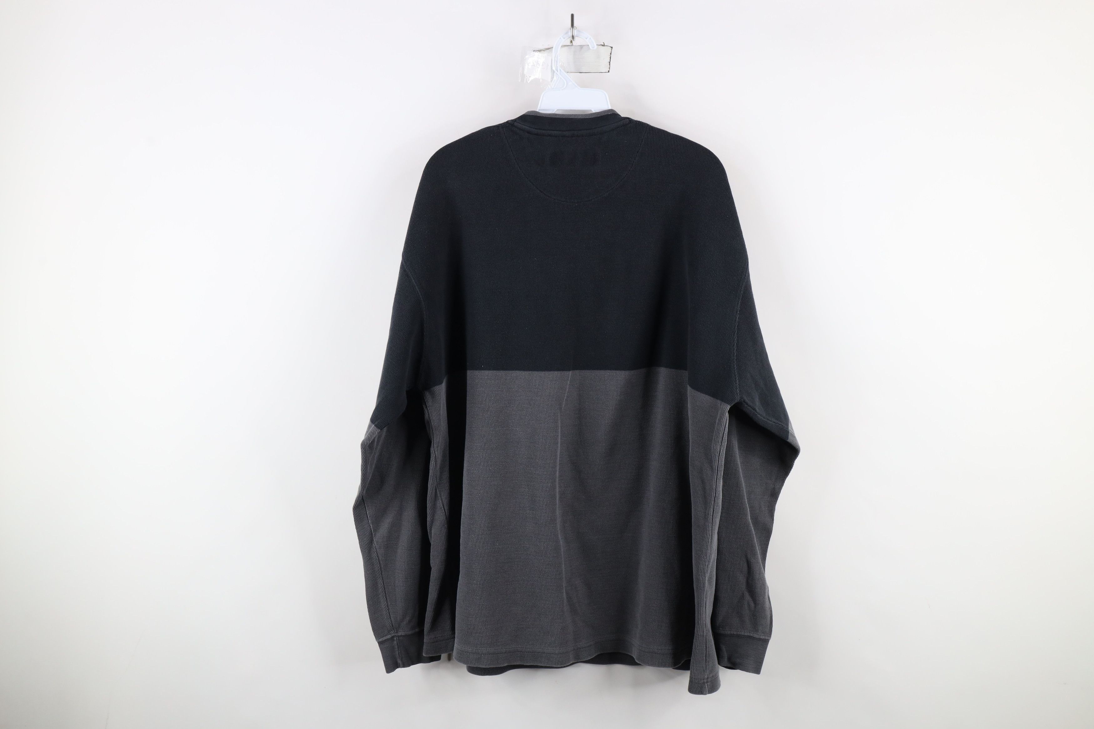 Vintage Vintage 90s Streetwear Block Ribbed Knit Long Sleeve T-Shirt Size US XL / EU 56 / 4 - 8 Thumbnail