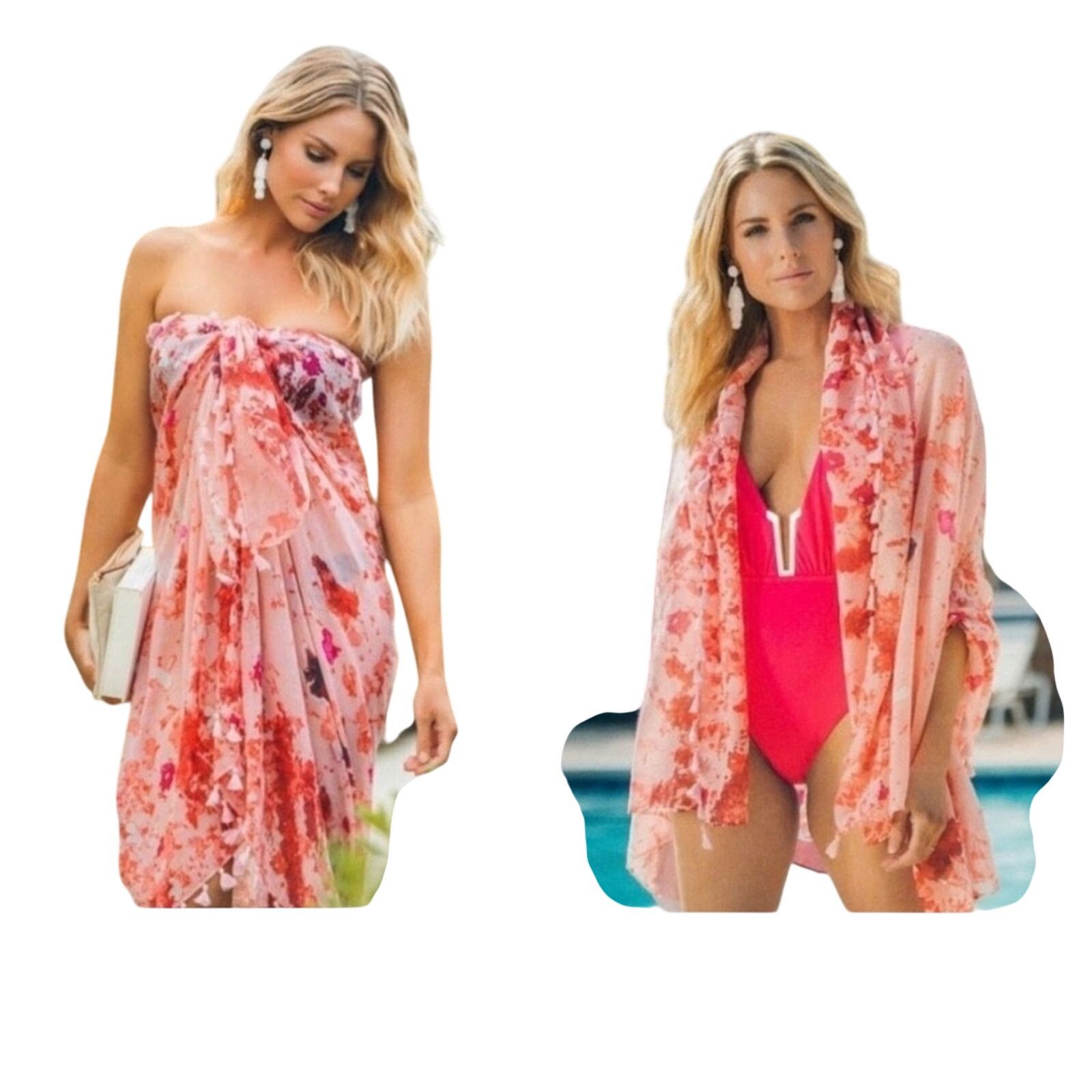Other PETER SOM Dream Floral Sarong Pink Size ONE SIZE - 3 Thumbnail