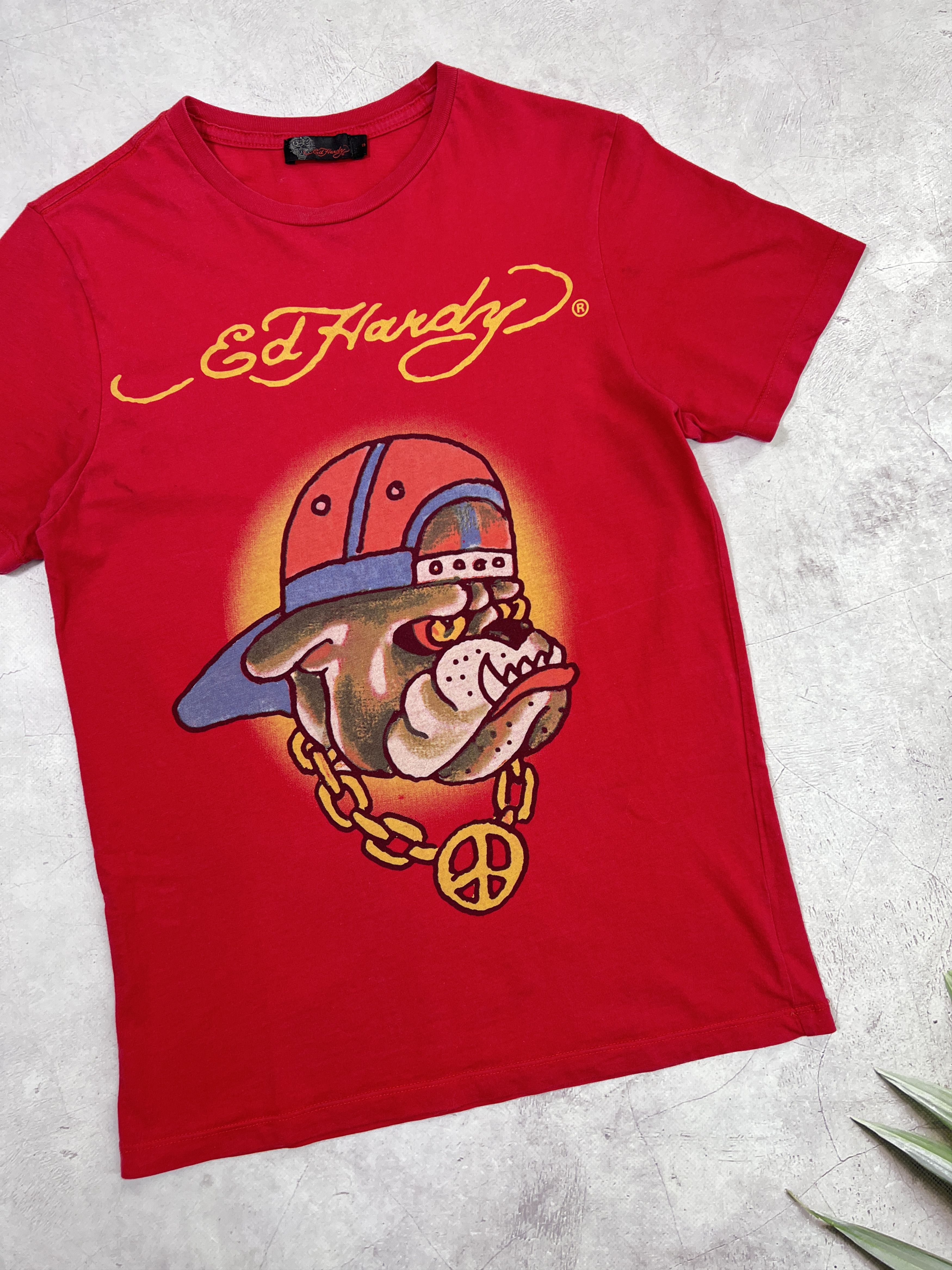 Christian Audigier × Ed Hardy × Vintage Ed Hardy T-Shirt BullDog Big Logo Size US S / EU 44-46 / 1 - 4 Thumbnail