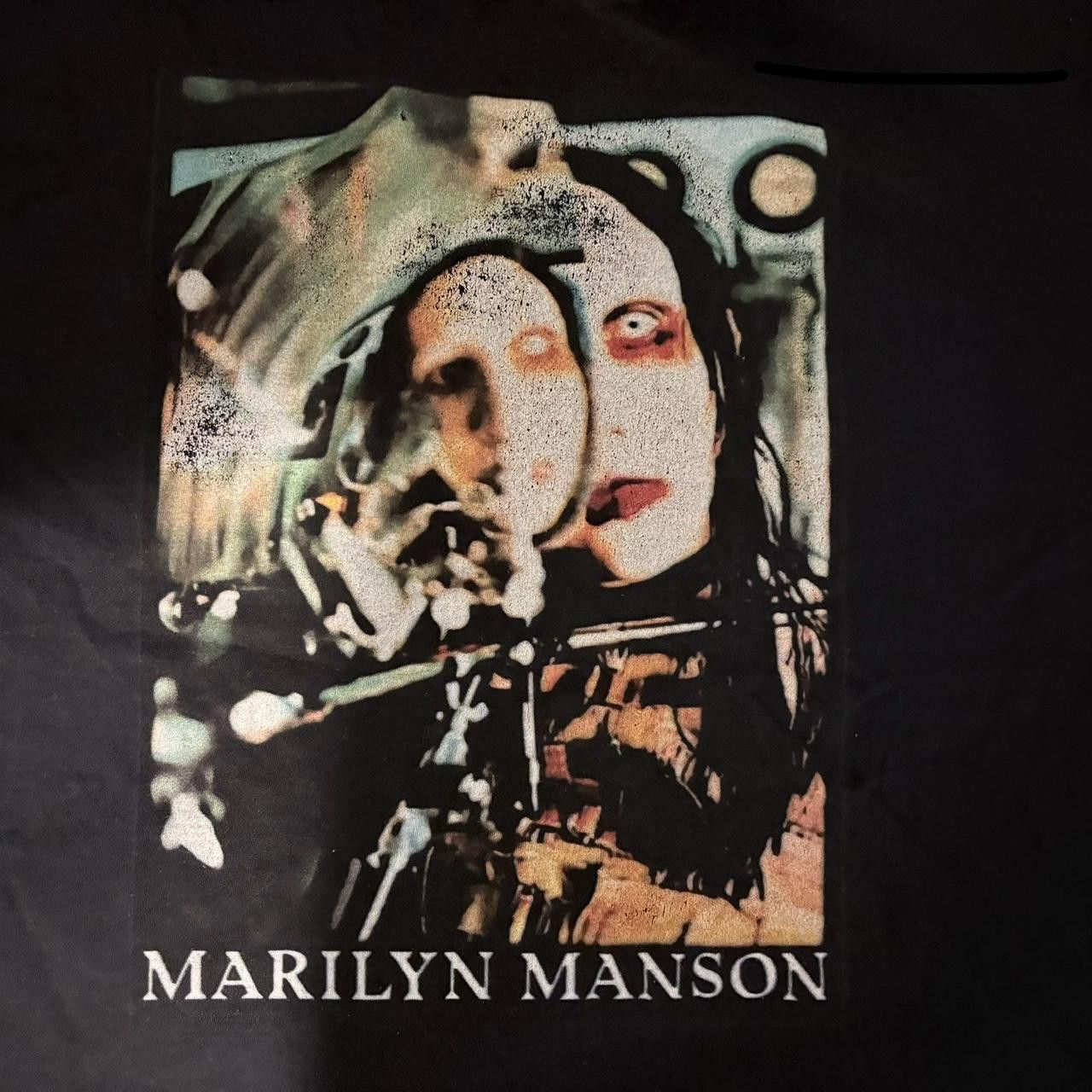 Band Tees Marilyn Mason Vintage T-Shirt Size US M / EU 48-50 / 2 - 2 Thumbnail