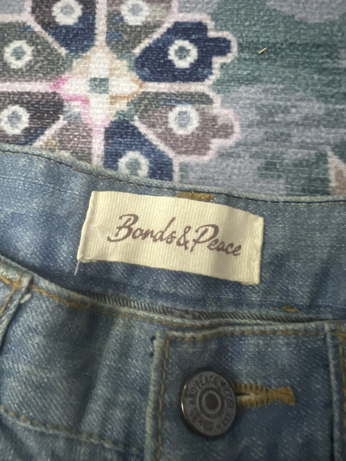 If Six Was Nine FLARED💥BONDS&PEACE SASHIKO BORO KAPITAL STYLE PANT Size US 30 / EU 46 - 9 Thumbnail