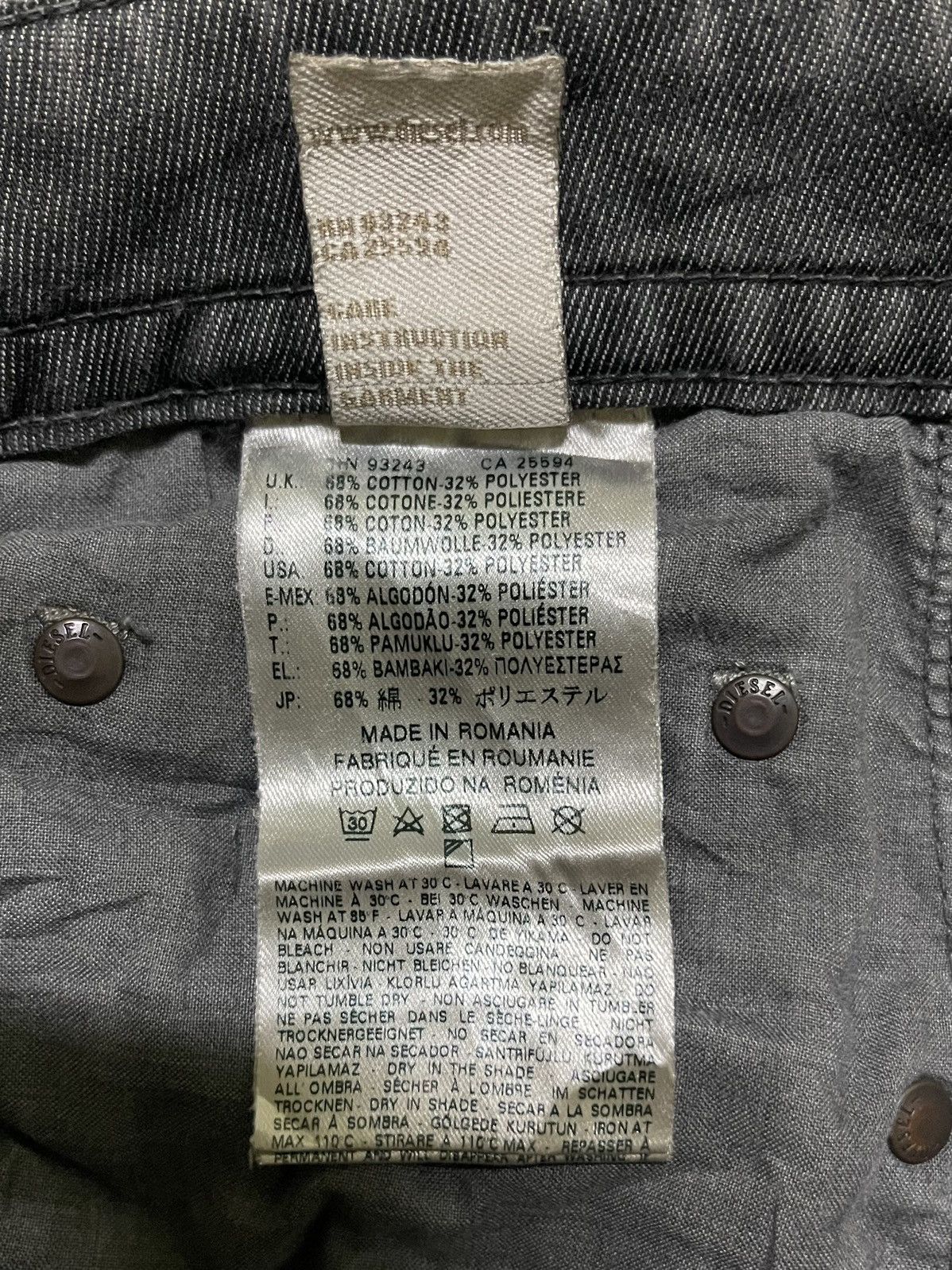 Diesel Diesel Distressed Denim Thavar Slim Skinny Size US 32 / EU 48 - 18 Thumbnail