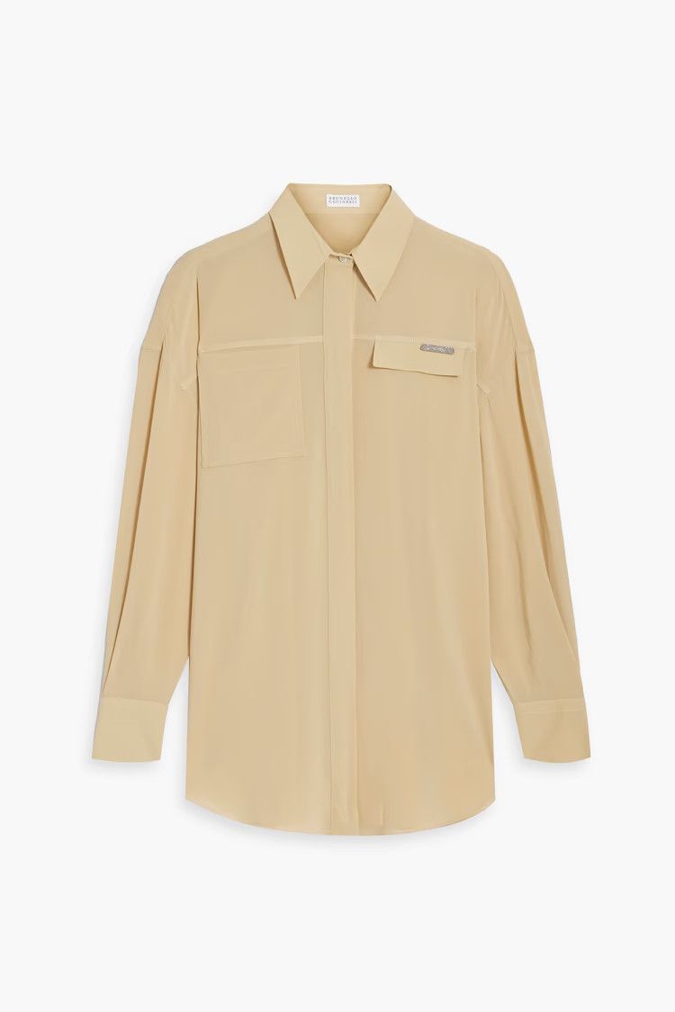 Brunello Cucinelli o1y0725 Shirt in Sand Size M / US 6-8 / IT 42-44 - 1 Thumbnail