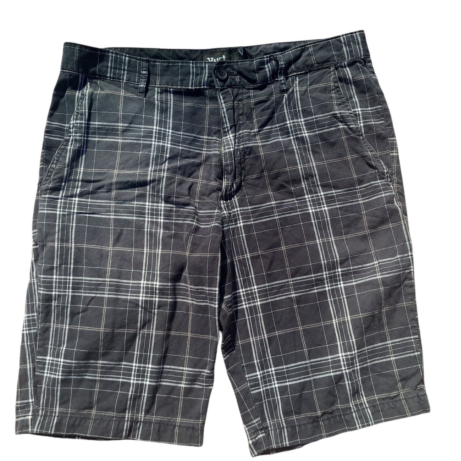 Burton × Tony Hawk Vtg Vurt Shorts Board shorts Plaid Grunge Size US 34 / EU 50 - 1 Thumbnail