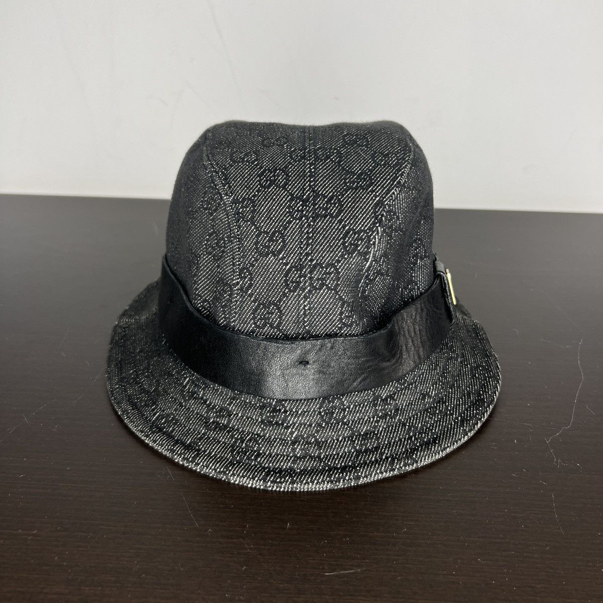 Gucci Gucci Bucket Hat Monogram Black Size ONE SIZE - 2 Thumbnail