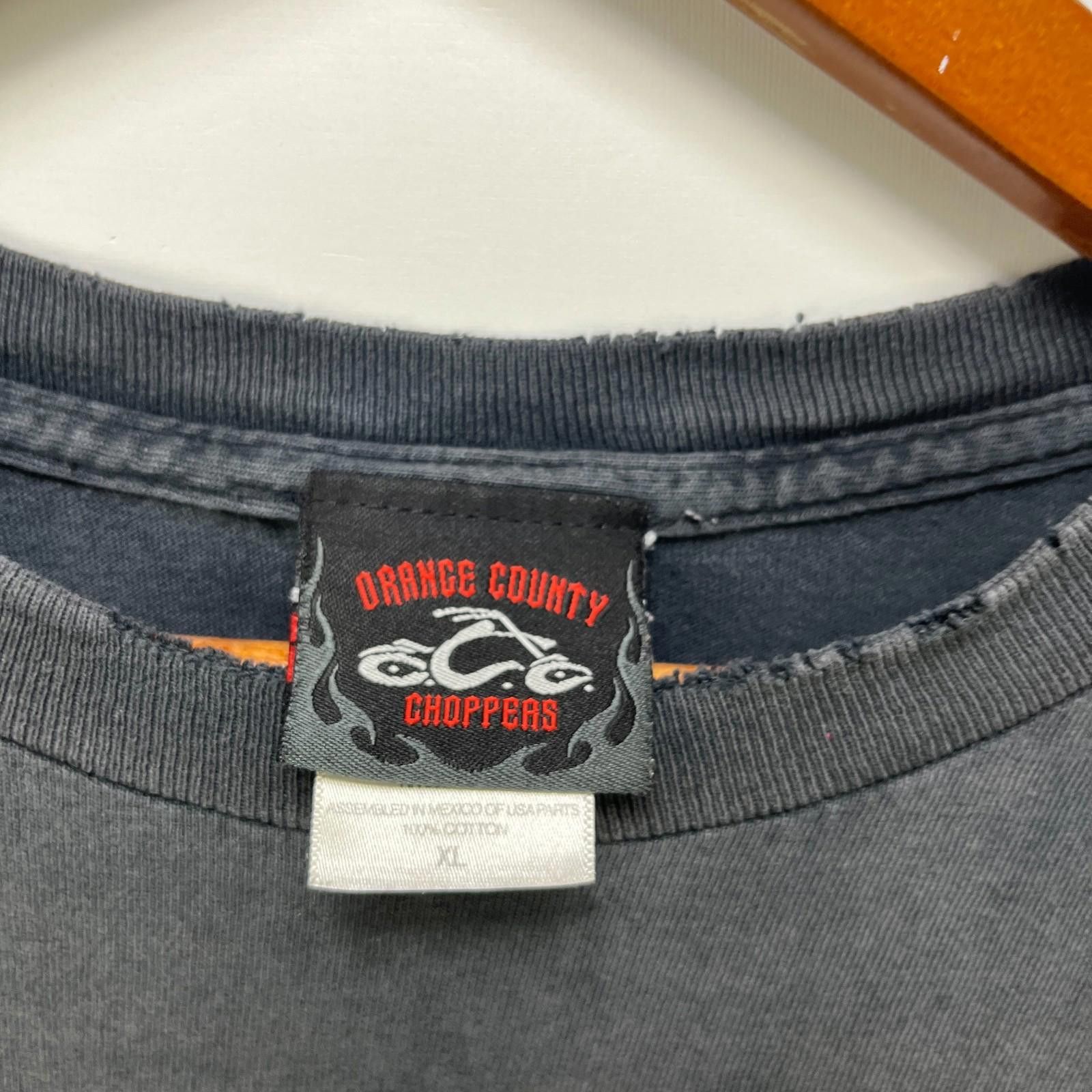 Vintage Vintage Orange County City Choppers Faded Shirt Size US XL / EU 56 / 4 - 4 Thumbnail