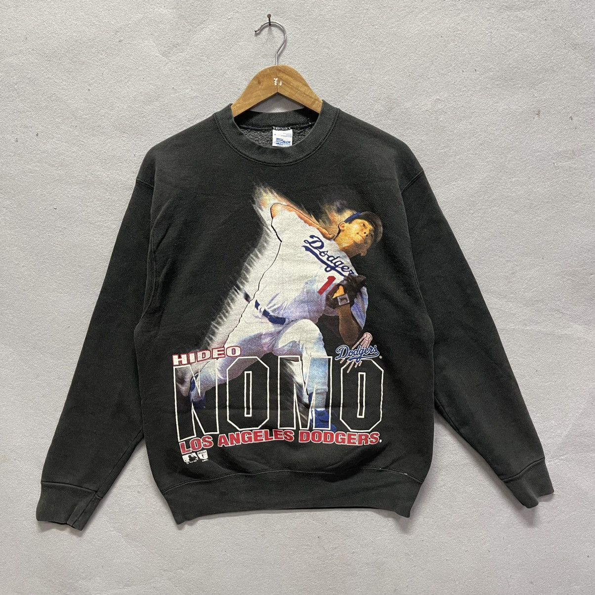 Salem Sportswear Vintage 96 Salem Sportswear Hideo Nomo LA Dodgers Sweatshirt Size US M / EU 48-50 / 2 - 1 Thumbnail