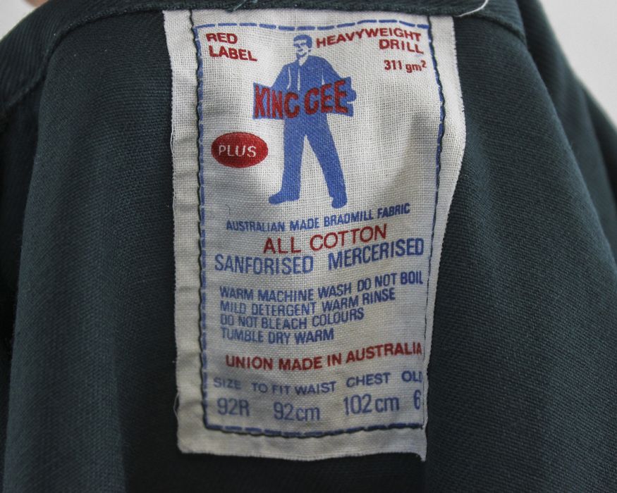 Vintage KING GEE Sanfor L Boilersuit Jumpsuit Made in Australia 92R Grailed