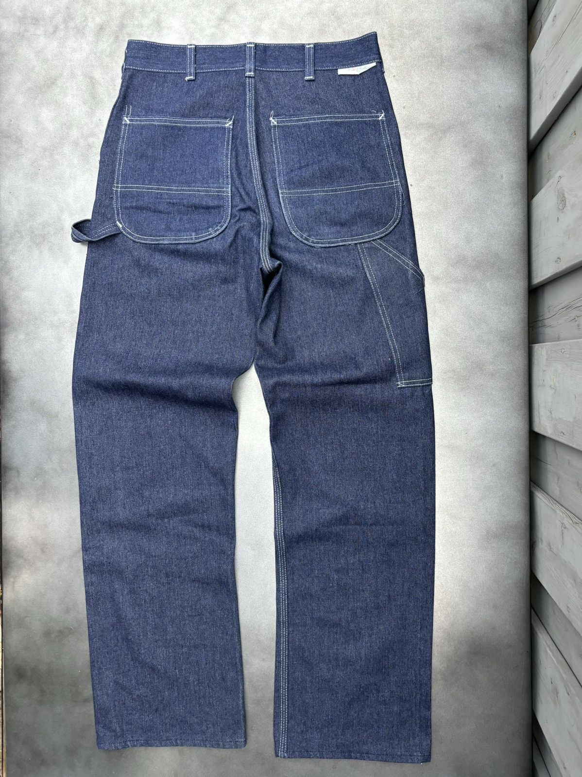Sears × Vintage 70s Sears Toughskin Jeans Vintage Dark Wash Denim Carpenter Size US 30 / EU 46 - 7 Thumbnail