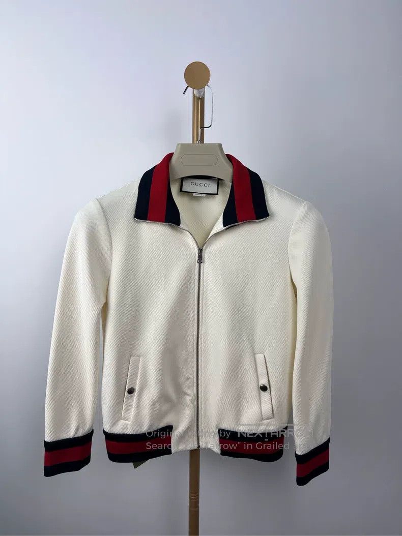 Gucci Gucci White striped lapel jacket Size S / US 4 / IT 40 - 1 Thumbnail