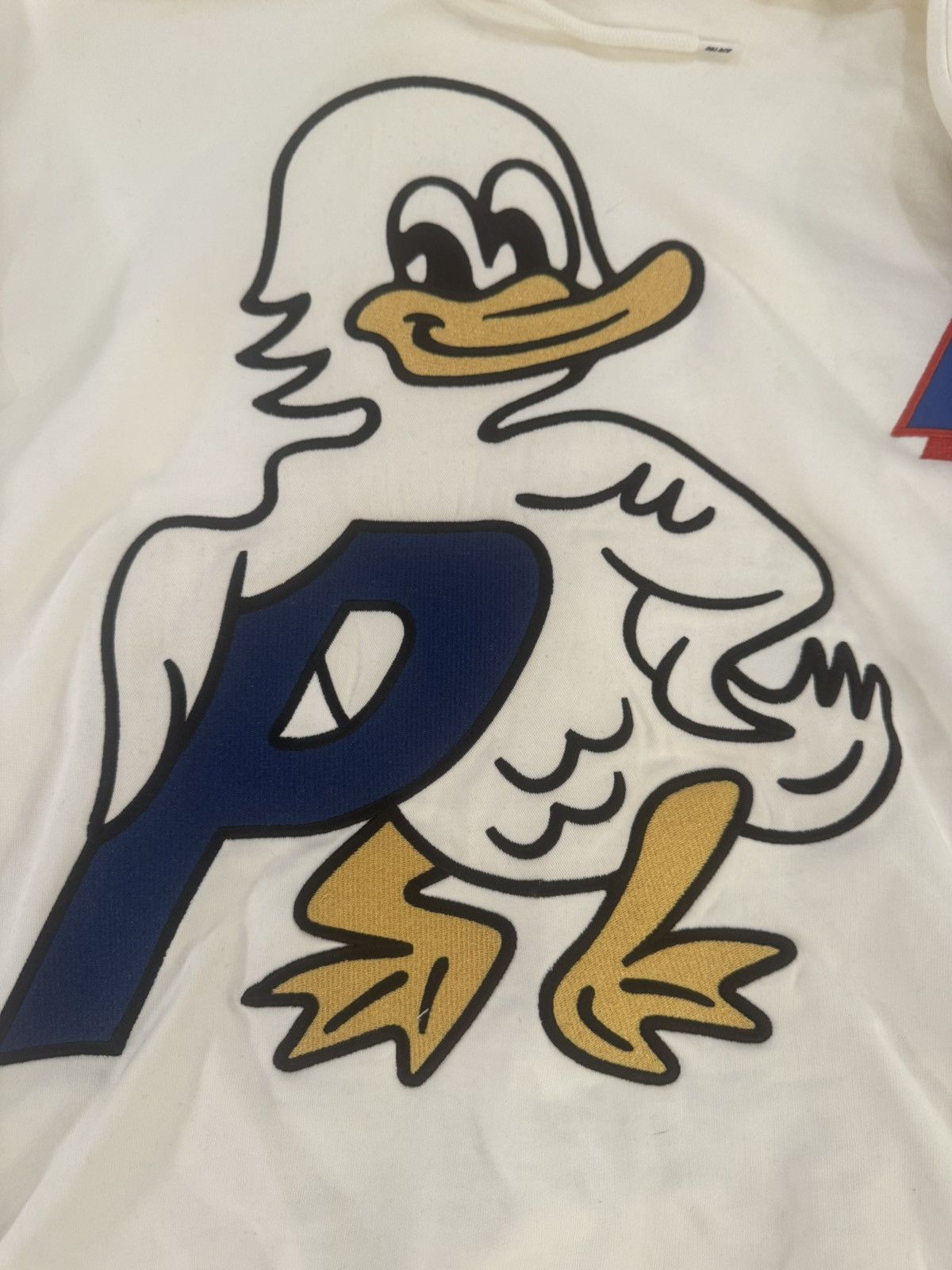 Palace Palace Duck Out Hood Hoodie White L Sweatshirt FW19 Used Size US L / EU 52-54 / 3 - 3 Thumbnail