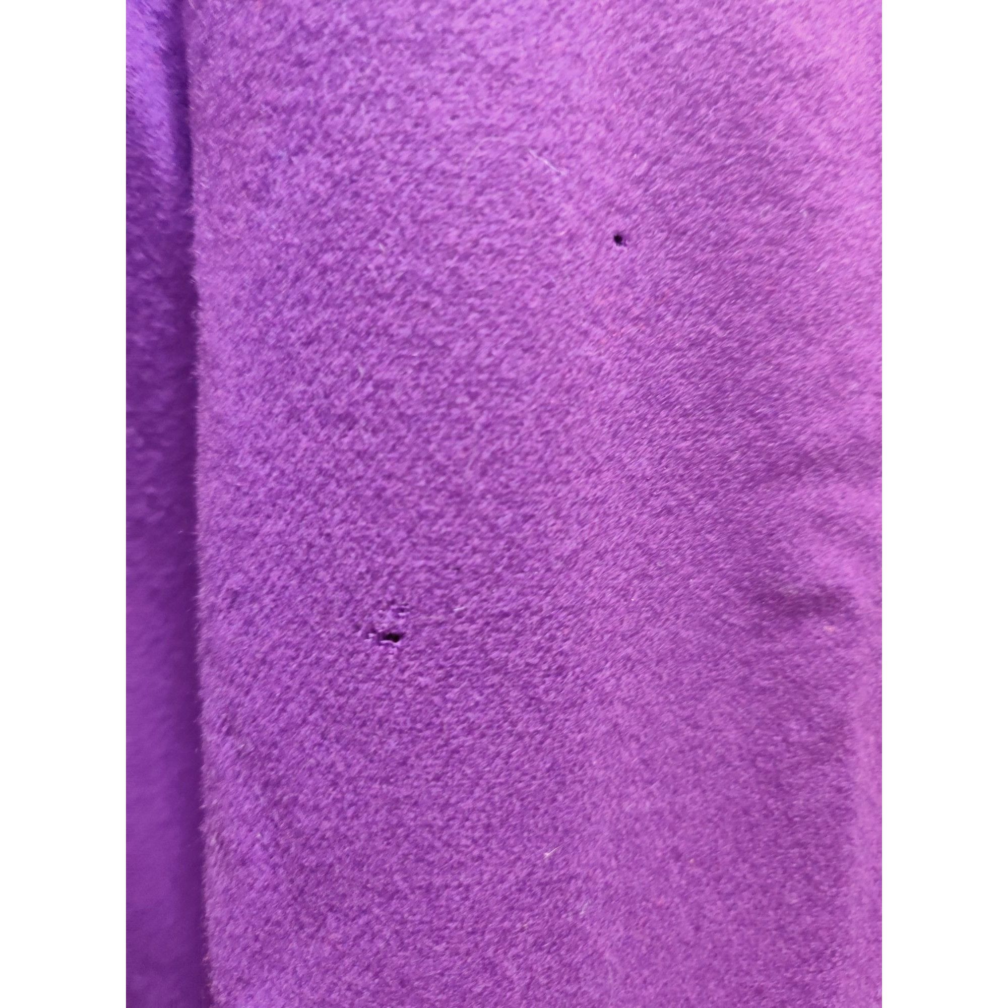 Vintage Vintage Adolfo International 12 Purple Wool Blazer Gold Butt Size XL / US 12-14 / IT 48-50 - 8 Thumbnail