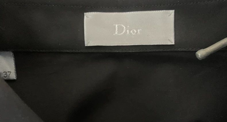 Dior Dior size 37 Black chest slogan pattern shirt Size US S / EU 44-46 / 1 - 3 Thumbnail