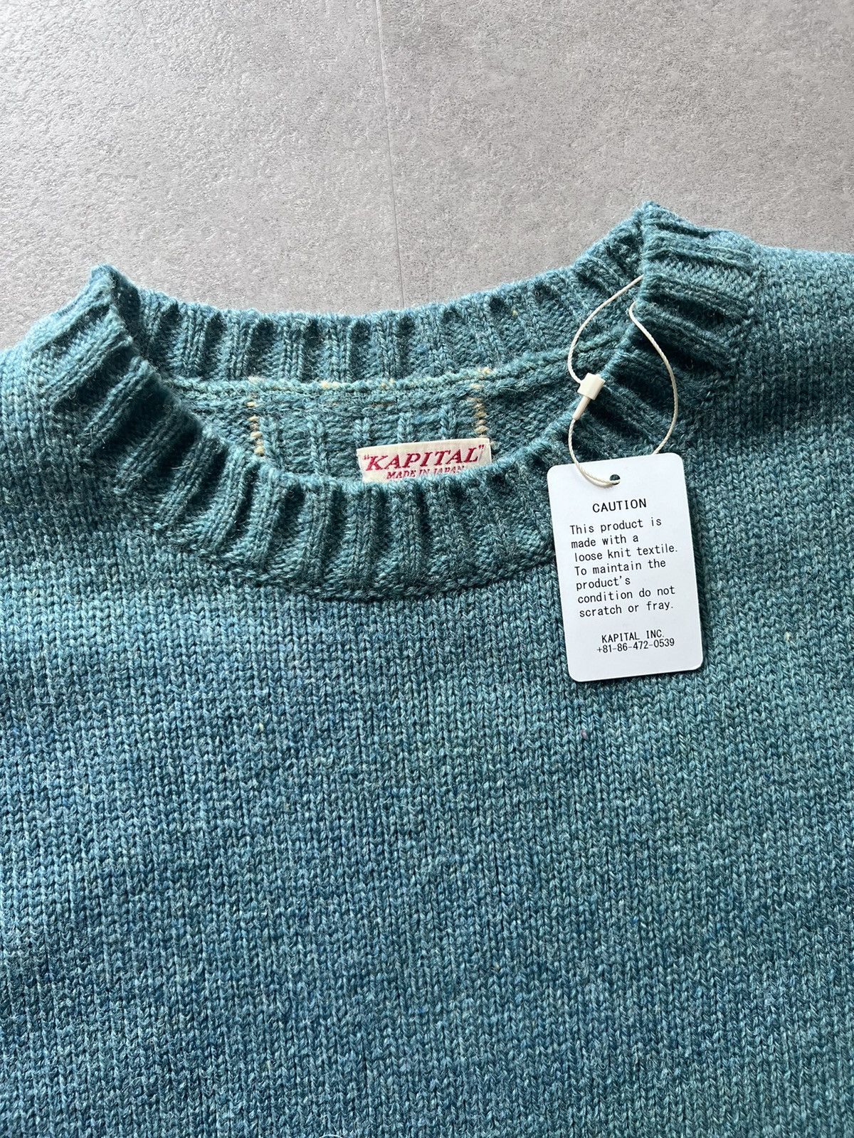 Kapital 5G Wool Bone Sweater Size US L / EU 52-54 / 3 - 4 Thumbnail