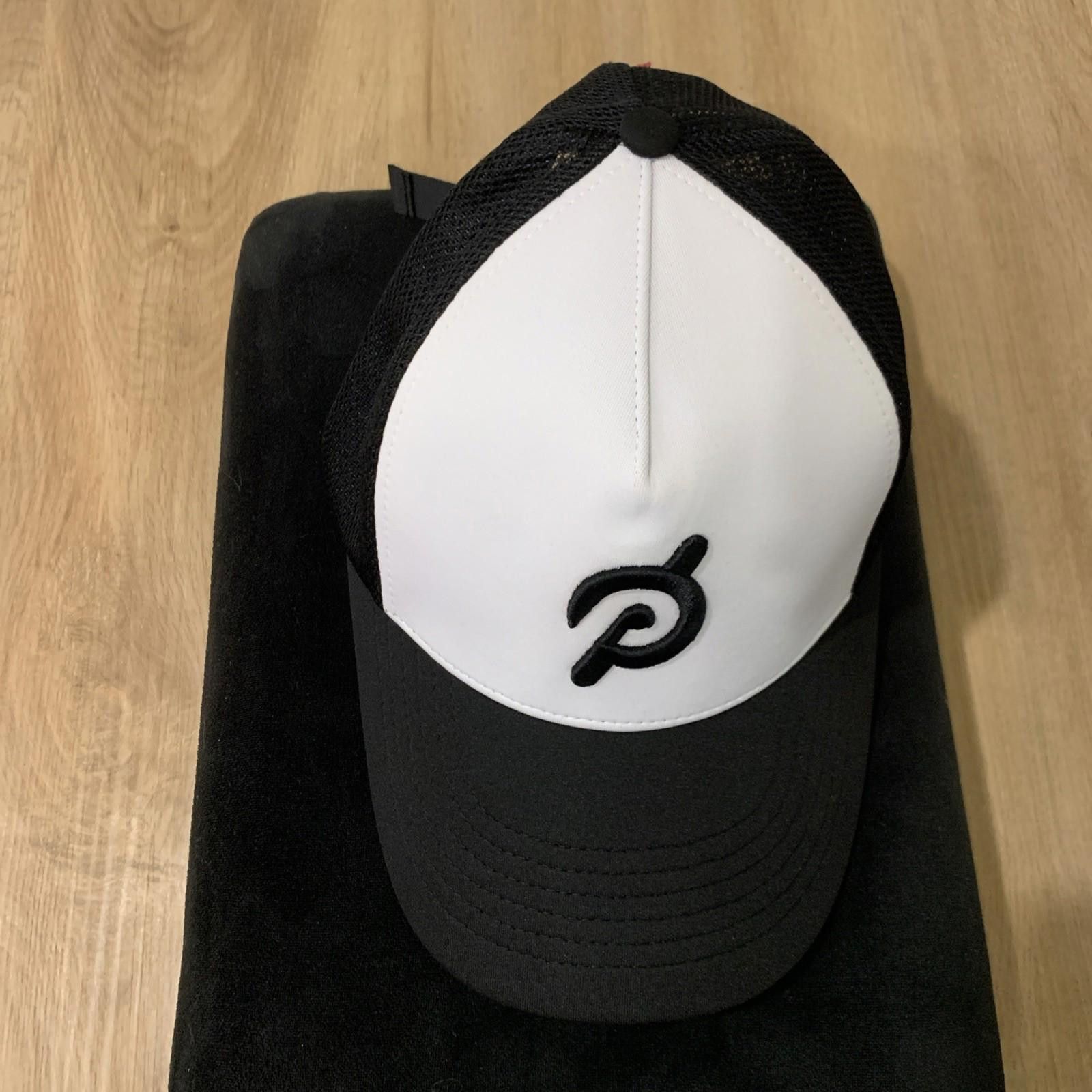 Peloton New Peloton Adjustable Trucker Hat Unisex White Black Mesh Size ONE SIZE - 8 Thumbnail