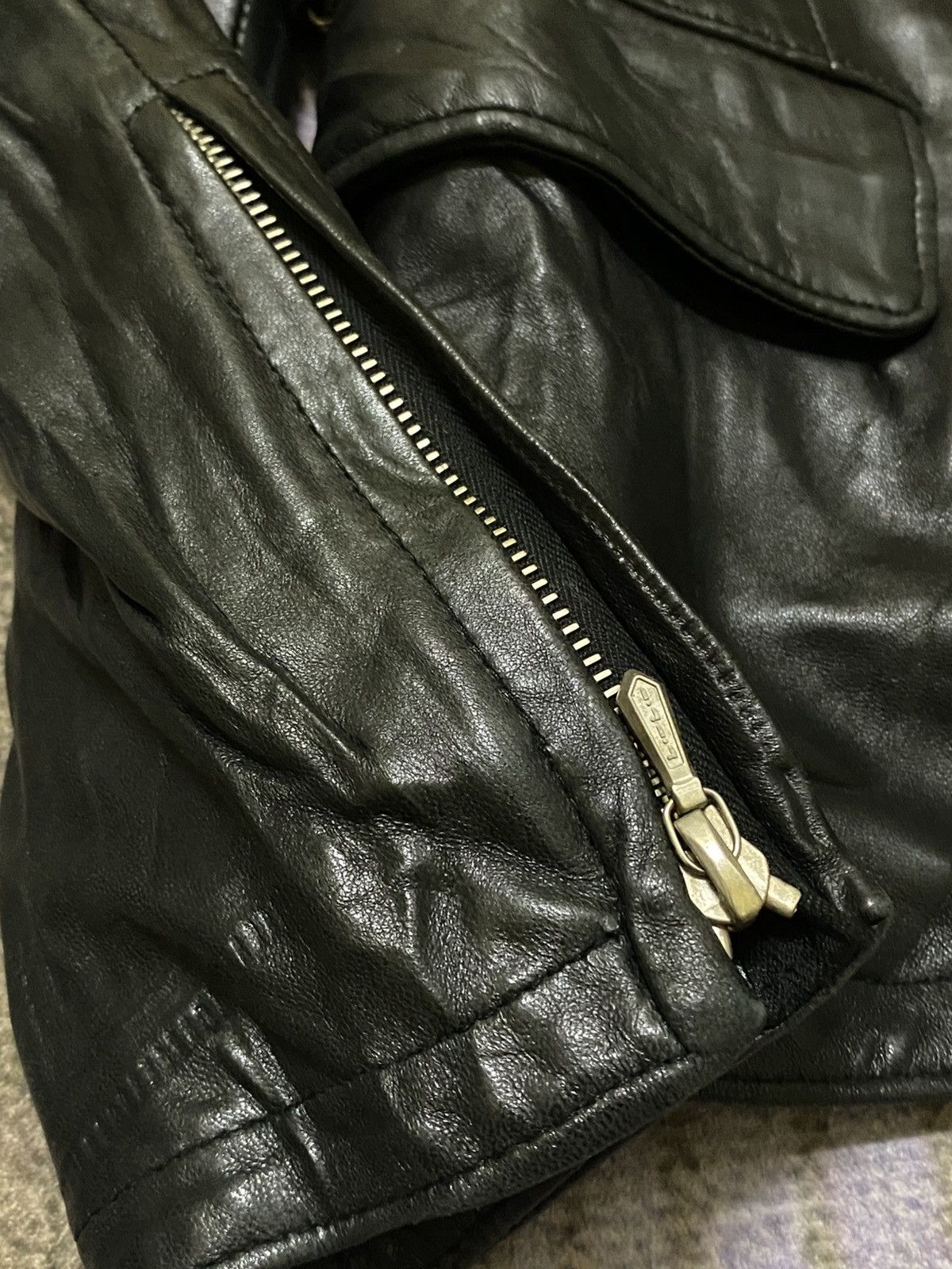 Unknown London UNKNOWN LONDON LEATHER JACKET RIRI ZIPPER Size M / US 6-8 / IT 42-44 - 14 Thumbnail