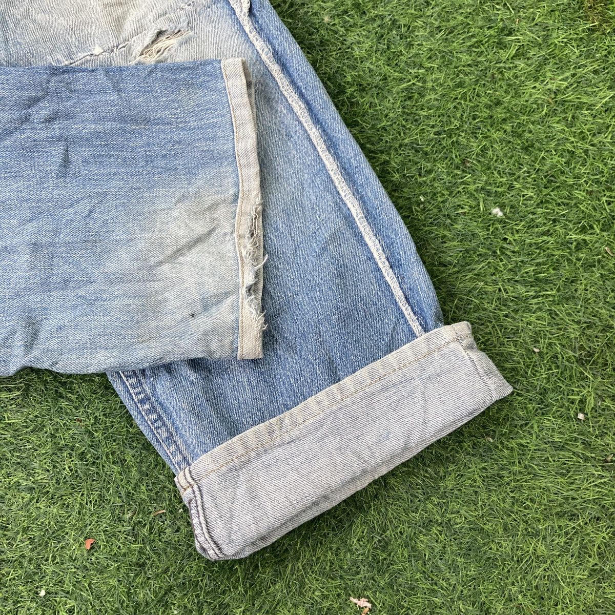 If Six Was Nine × Japanese Brand BLUE WAY DISTRESSED JEANS Size US 32 / EU 48 - 5 Thumbnail
