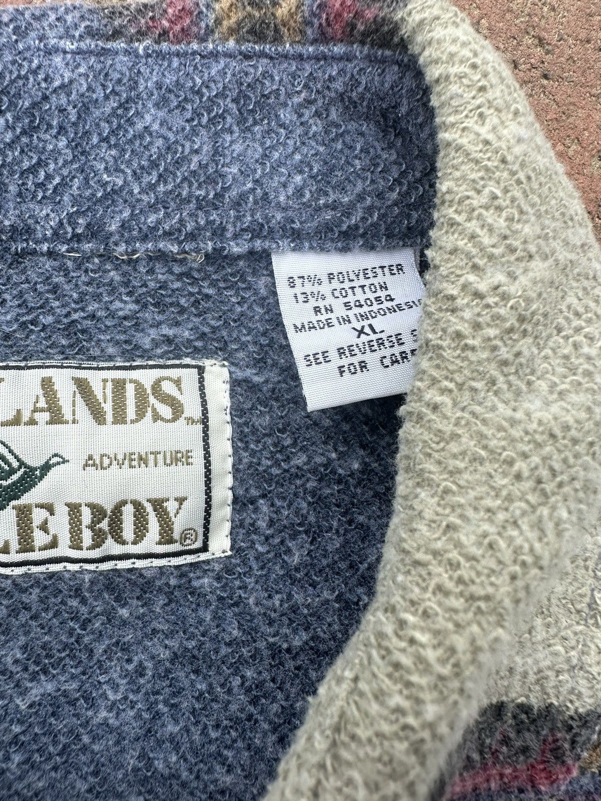 Bugle Boy × Vintage 90s Vintage Knit Flannel Size US XL / EU 56 / 4 - 5 Thumbnail