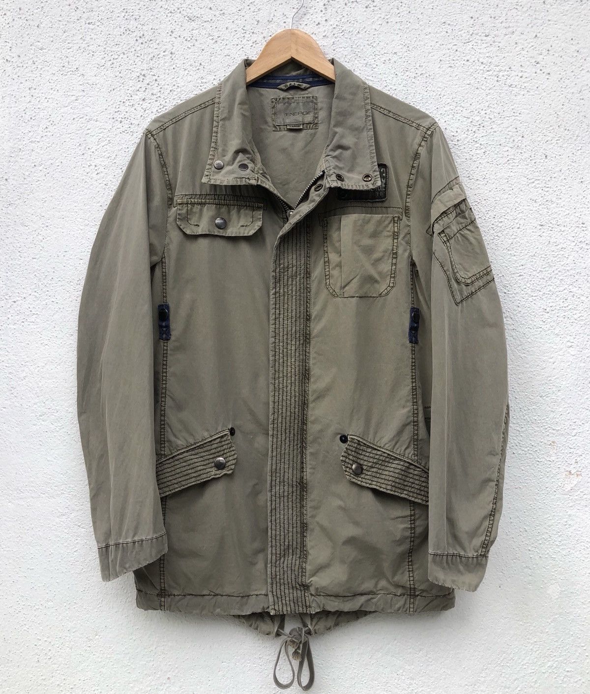 Energie Energie Italy Green Military Parka Jacket Size US L / EU 52-54 / 3 - 1 Thumbnail