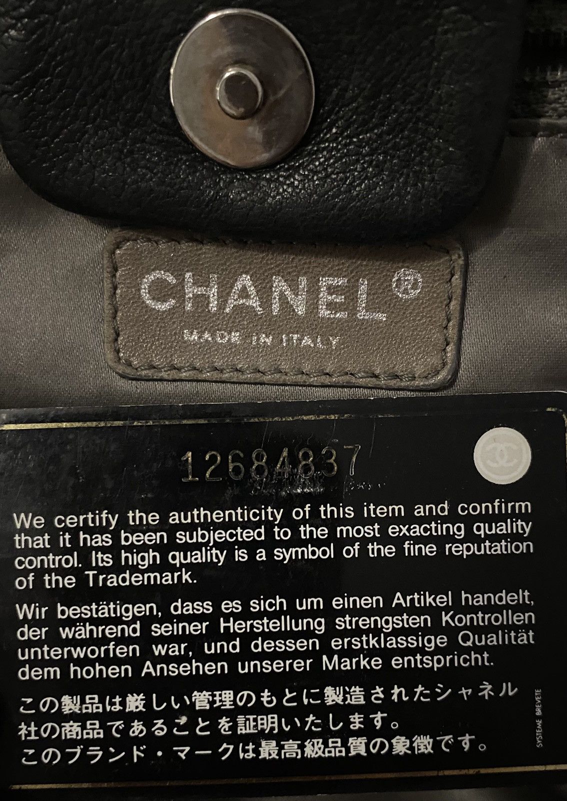 Chanel Chanel Small Black Soft Lambskin Leather Pearl Bag Size ONE SIZE - 10 Thumbnail