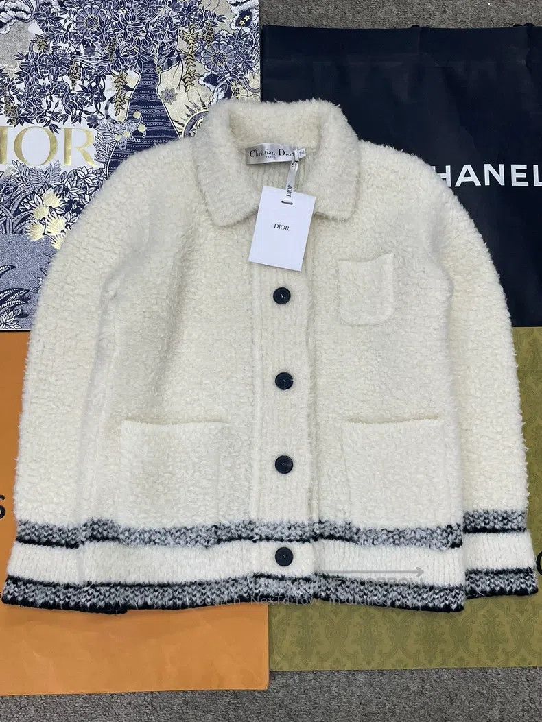 Dior Dior White Teddy Lamb Fur Coat Size M / US 6-8 / IT 42-44 - 1 Thumbnail