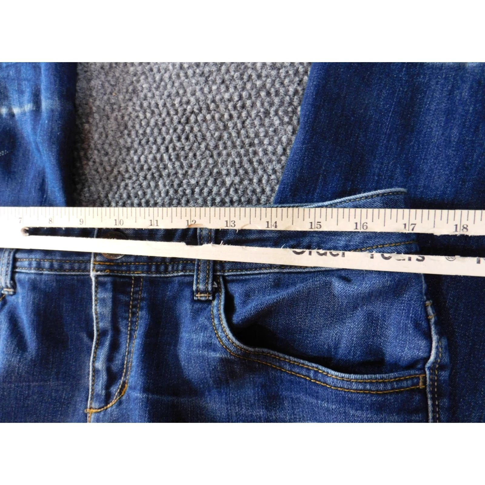 Tommy Hilfiger Tommy Hilfiger Womens Jeans 12 Blue Low Rise Skinny Modern Fit Denim Regular Size 34" / US 12 / IT 48 - 4 Thumbnail